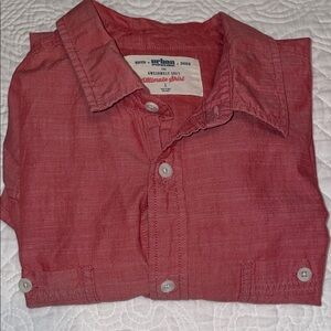 Urban Outfitters Men's Casual Coral &White Button Down Shirt. Size Large Cotton